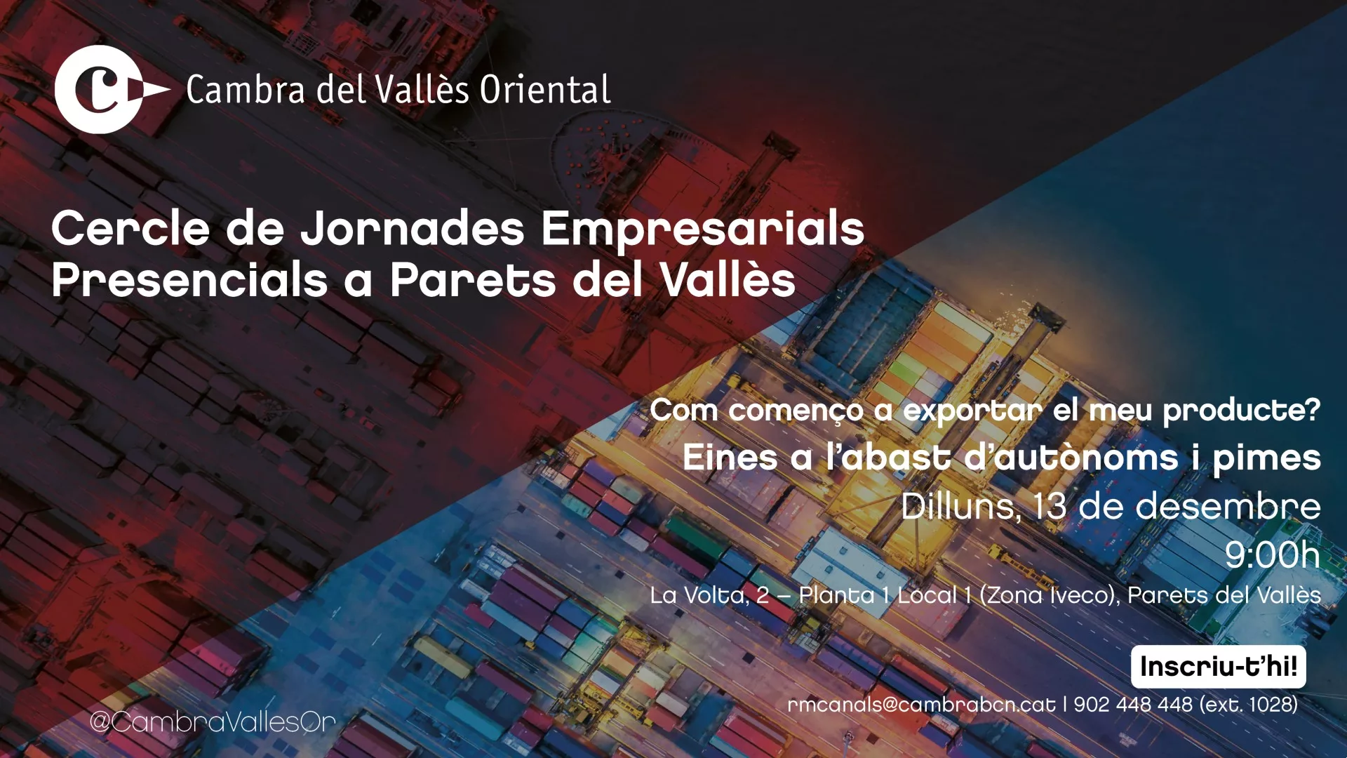 La Cambra del Vallès Oriental apropa a les empreses de Parets del Vallès les claus per iniciar-se al comerç internacional